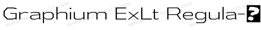 Graphium ExLt Regula字体转换